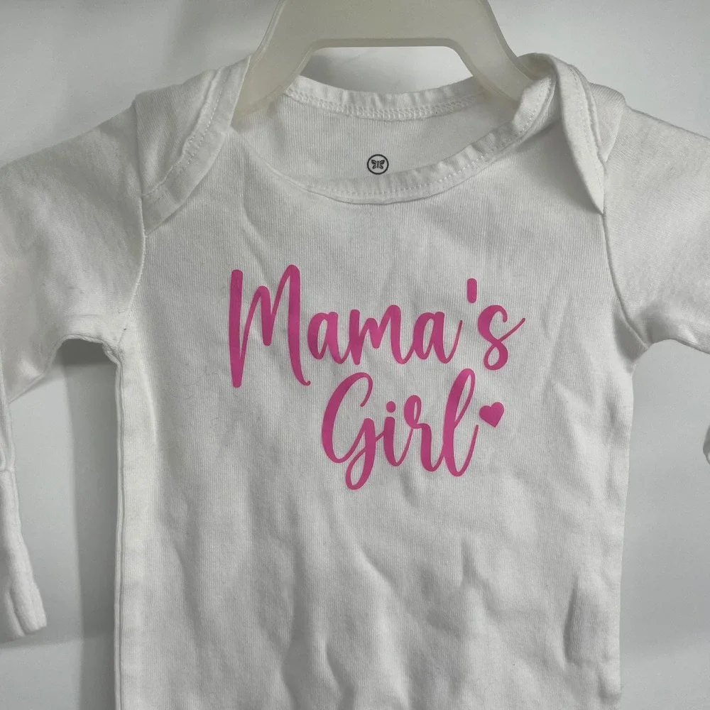Honest Baby Girls Organic Cotton‎ Long Sleeve Sleep Sack Gown Mama's Girl Pink